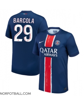 Billige Fotballdrakt Paris Saint-Germain Bradley Barcola #29 Replika Hjemmedrakt 2024-25 Kortermet